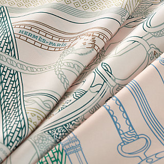 Concours d'Etriers Remix double face scarf 70 - Pink | Hermès